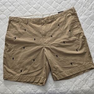 Ralph Lauren Tan Embroidered Men's Shorts - Size 50B